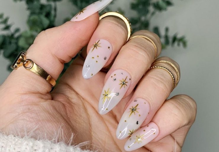Moon and Stars Nail Design - wide 9