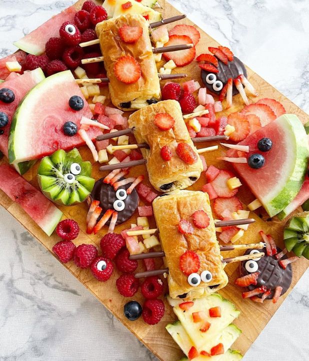 halloween breakfast charcuterie board