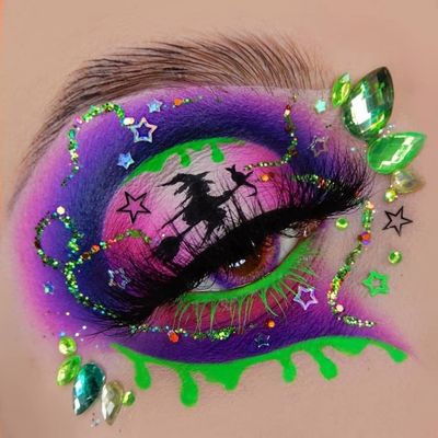 halloween eye makeup