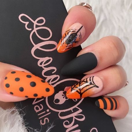 ombre halloween nails