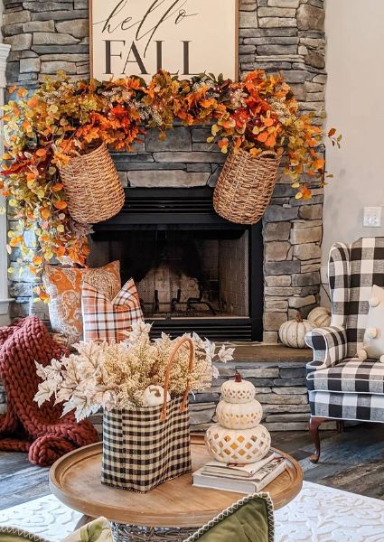 fall mantle decor ideas