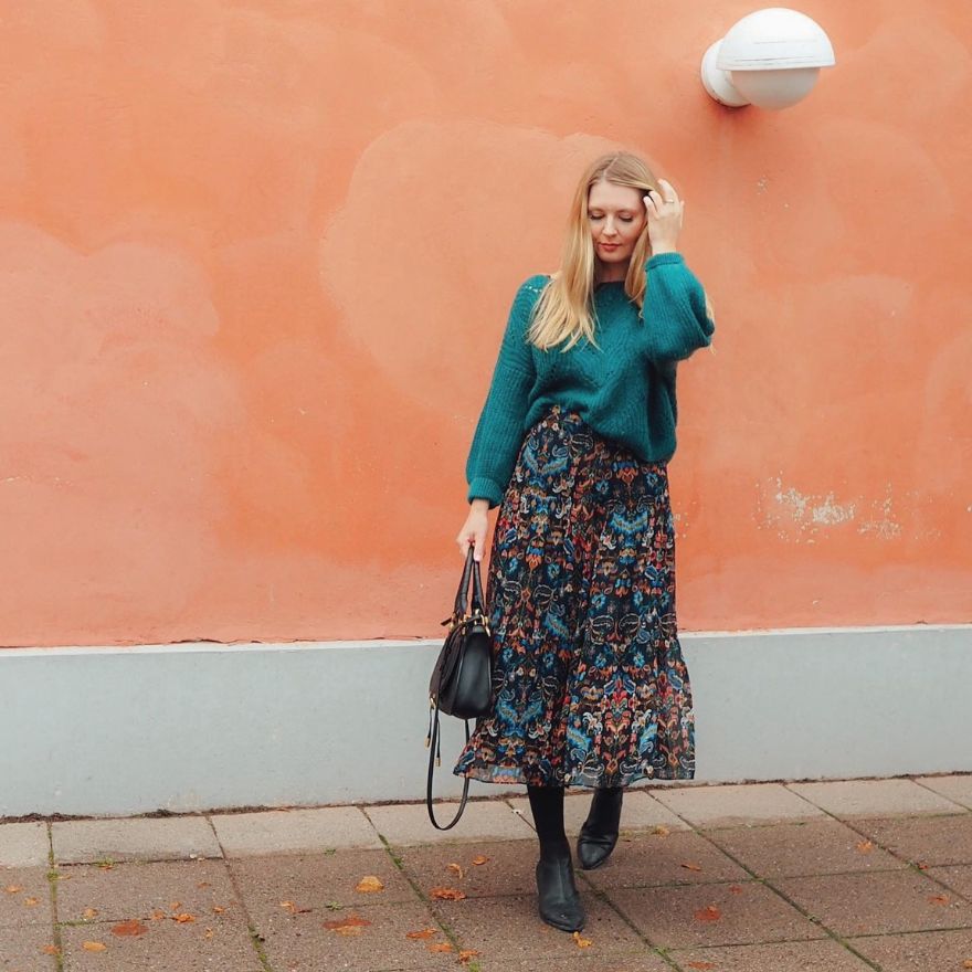Thanksgiving Outfit Ideas Maxi Skirt  Sweater Pairing  Sydne Style