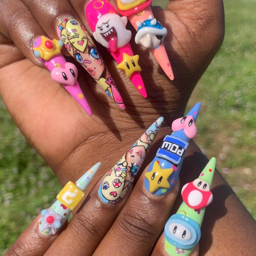 22 Gamer Girl Nails to Level Up Your Look - Uptown Girl
