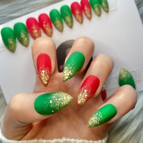 Nice Red Green Plaid Christmas Nail Wraps - SENA NAIL