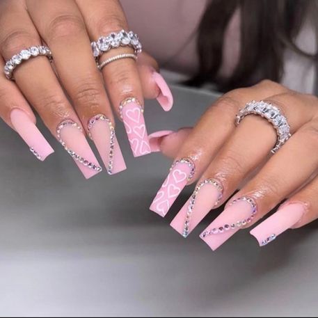 44 Beautiful Quinceanera Nail Ideas to Accessorize Your Dress - Uptown Girl