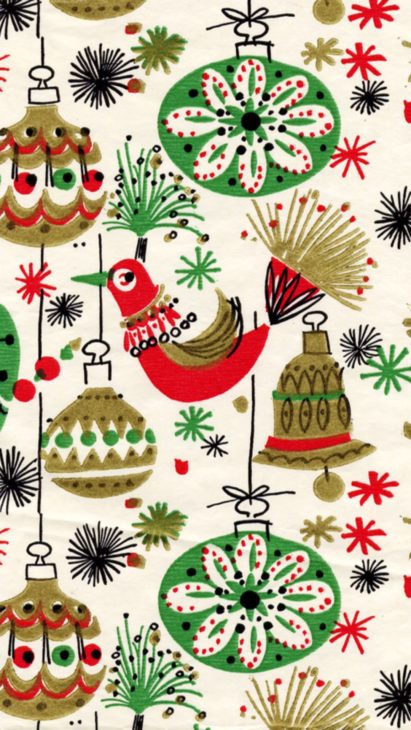 vintage christmas iphone wallpaper