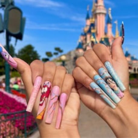 disney nails long