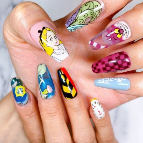 disney nails long