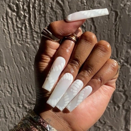 Buy AD ESHOP Nails Extensions Reusable Nails Nails For Girls Nail Extension  Full Kit (white nails) Online at Best Prices in India - JioMart.