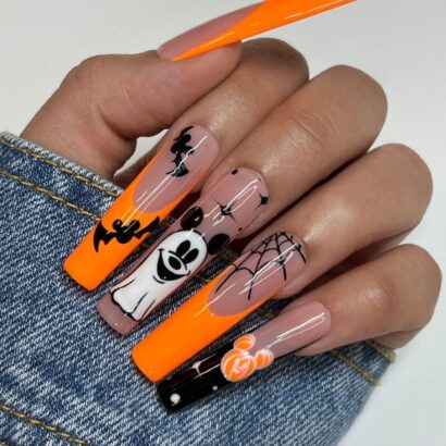 Trick or Treat Your Nails With These Captivating French Tip Press Ons ...