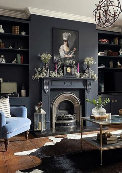 black living room ideas