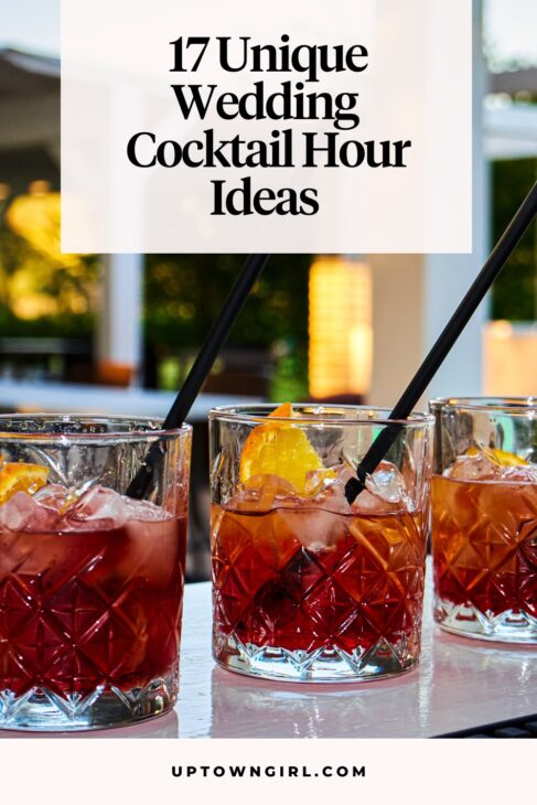 unique wedding cocktail hour ideas
