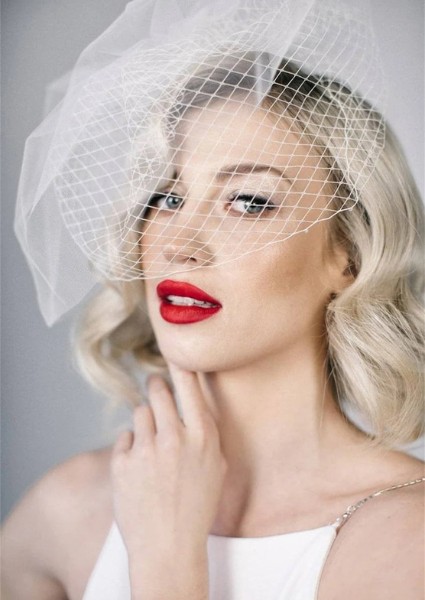 short bridal veils