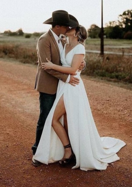 western wedding dresses