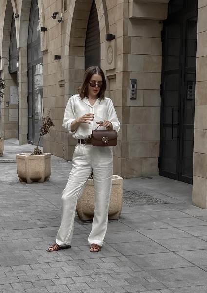 what to wear with linen pants